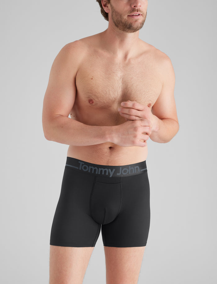 DriComfort® Geo 365 Trunk 4" (3-Pack)::Black/Dress Blues/Blue Quartz