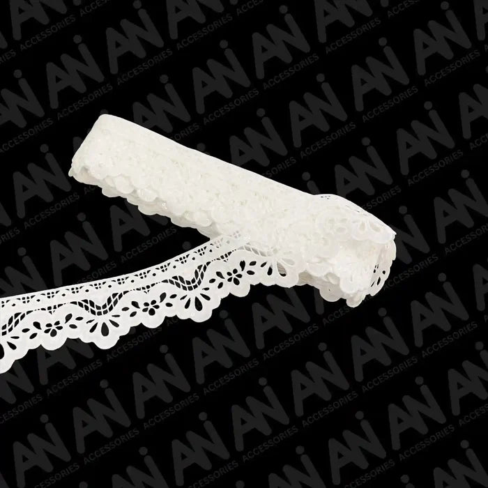 Duchess Leaf Floral Sequins Lace  2 Meter