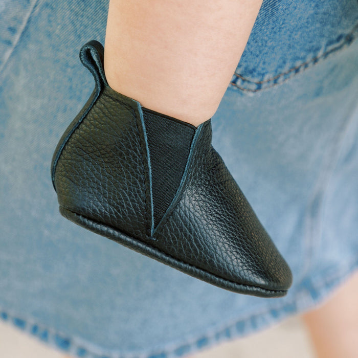 Ebony Chelsea Boot Baby Shoe - Babies in Bloom