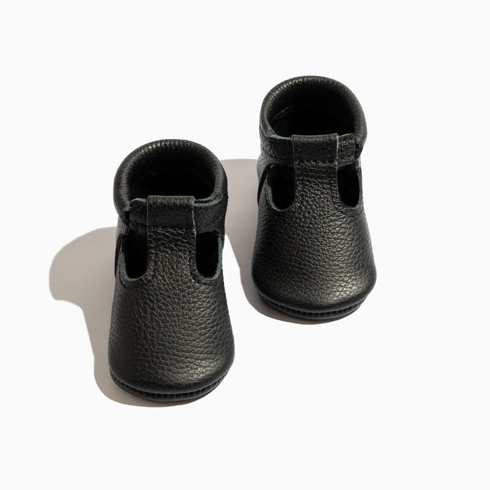 Ebony T-Bar Baby Shoe - Babies in Bloom