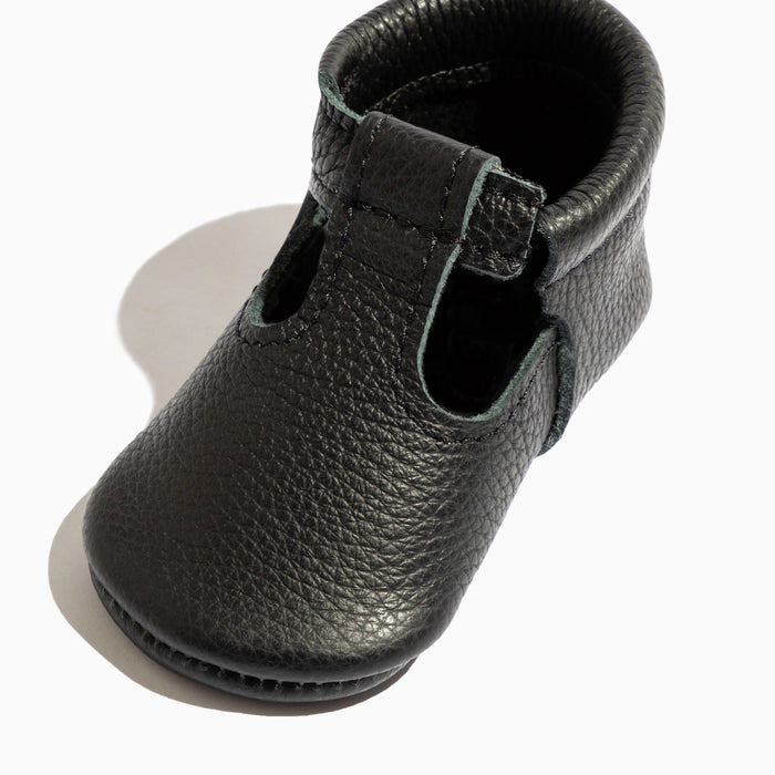 Ebony T-Bar Baby Shoe - Babies in Bloom