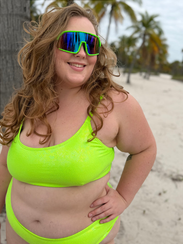 Electric Mojito Scoop Bikini Top