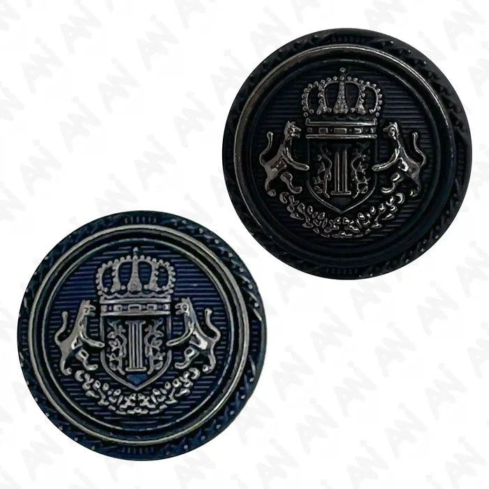 Elegant Anchor Style Metal Buttons | 18mm (28L) & 21mm (34L)
