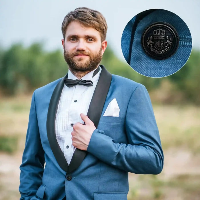 Elegant Anchor Style Metal Buttons | 18mm (28L) & 21mm (34L)