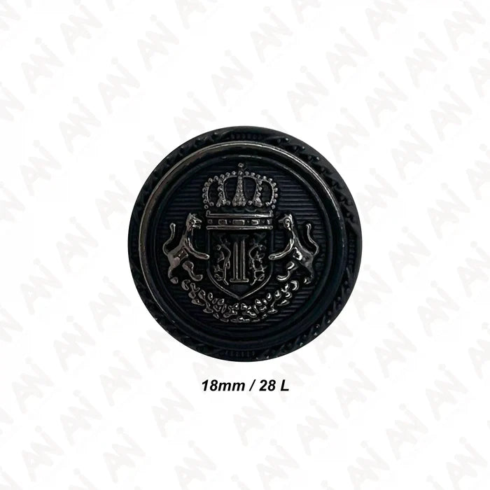 Elegant Anchor Style Metal Buttons | 18mm (28L) & 21mm (34L)