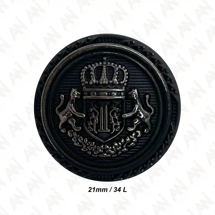 Elegant Anchor Style Metal Buttons | 18mm (28L) & 21mm (34L)