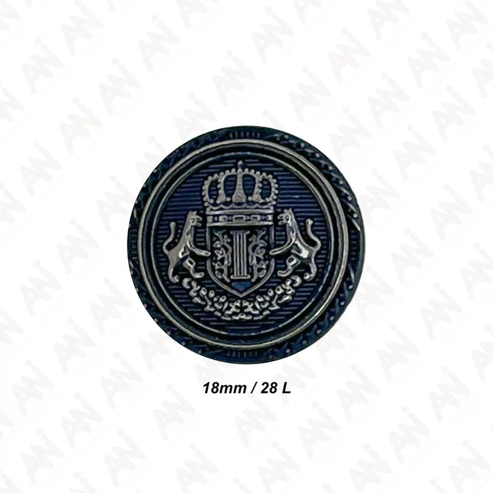 Elegant Anchor Style Metal Buttons | 18mm (28L) & 21mm (34L)