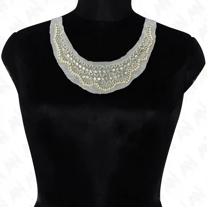 Elegant Art Deco Inspired Round Neckline