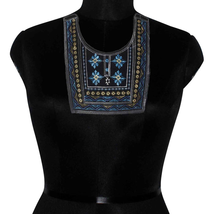 Premium U shape neckline embroidery with elegant design, perfect for festive and traditional wear