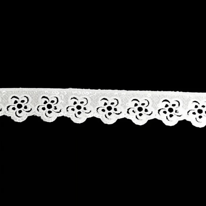 Elegant Floral chakra sequins Lace | 2 Meter