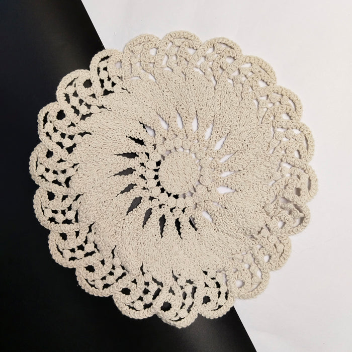 Elegant Floral Crochet Cotton Sew Patch