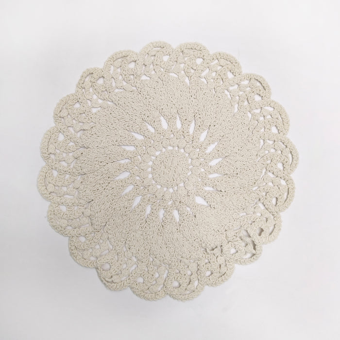 Elegant Floral Crochet Cotton Sew Patch