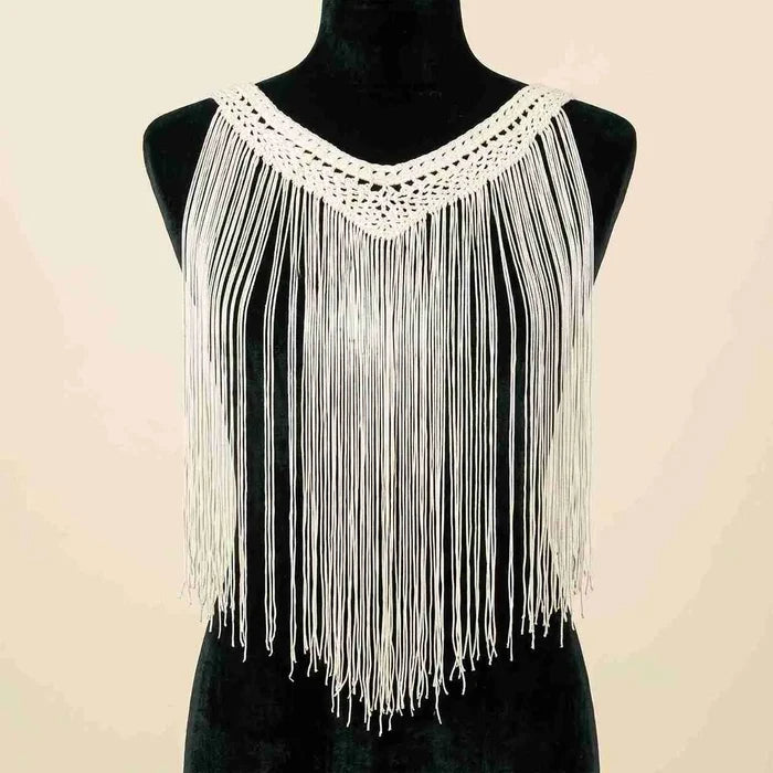 Elegant Fringe Neckline