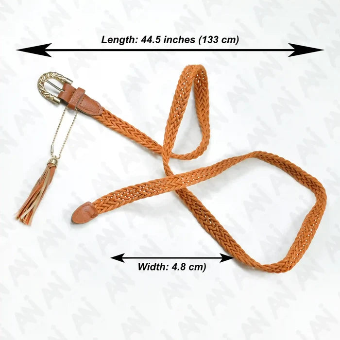 Elegant Macrame Braided Belt