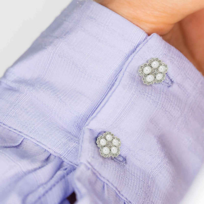 Elegant Pearl Style Metal Buttons | 20mm(32L)