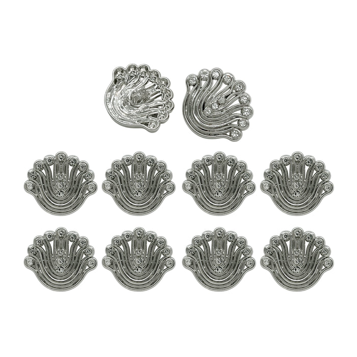 Elegant Rhinestone Metal Buttons | 15mm(24L), 18mm(28L) & 23mm(36L)