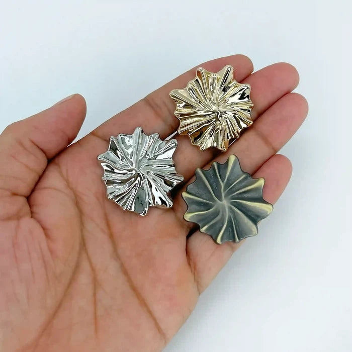 Elegant Shell Inspire Metal Buttons | 34mm(54L)