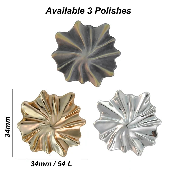 Elegant Shell Inspire Metal Buttons | 34mm(54L)