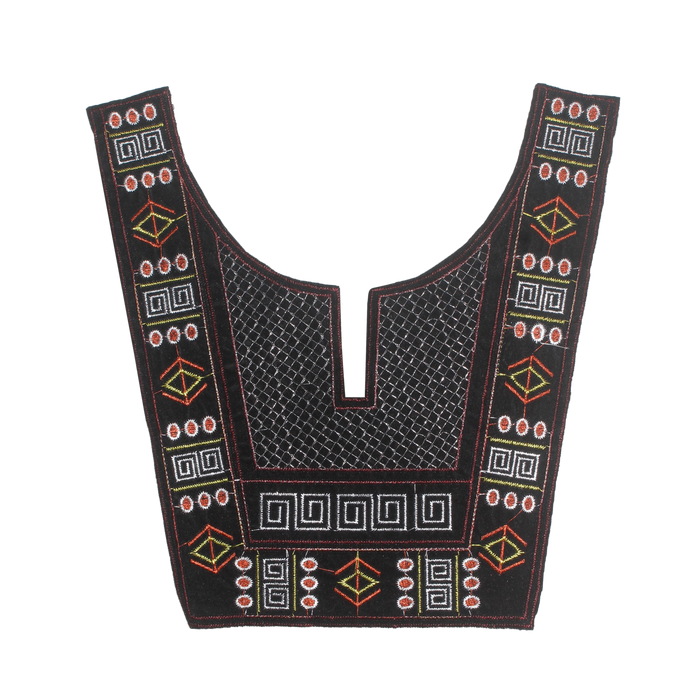 Elegant Vibrant Color Ethnic Neckline