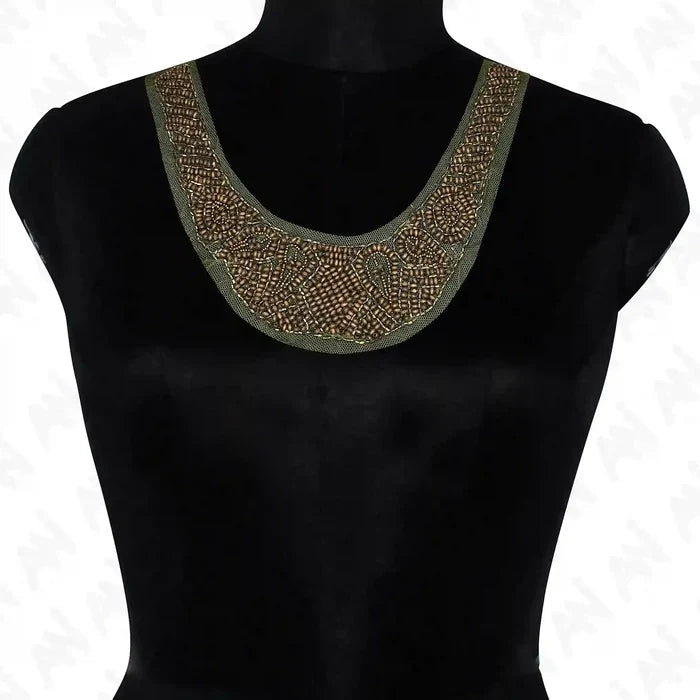 Embellished Round Neckline