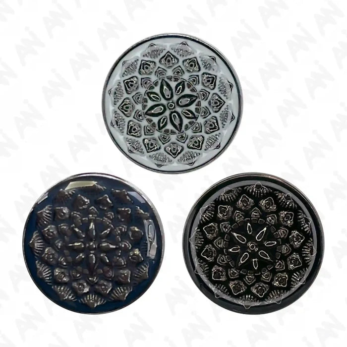 Embossed Inspire Metal Button | 18mm(28L) & 21mm(34L)