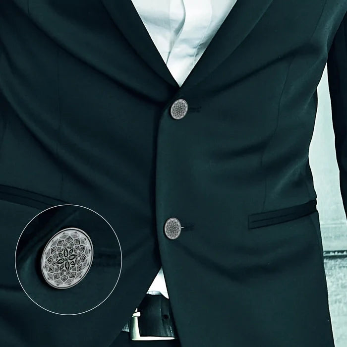 Embossed Inspire Metal Button | 18mm(28L) & 21mm(34L)