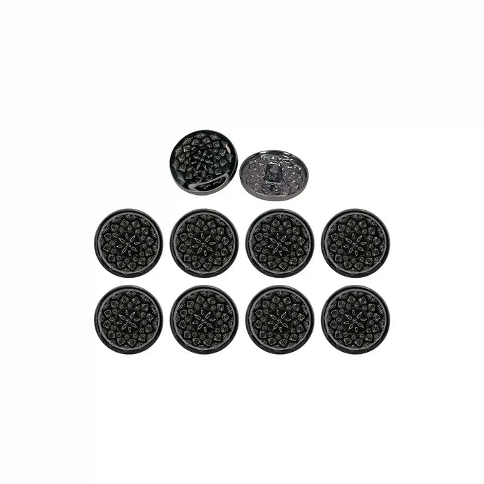 Embossed Inspire Metal Button | 18mm(28L) & 21mm(34L)