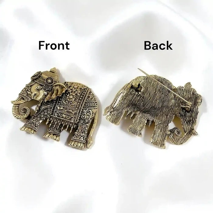Embossed Royal Elephant Brooch