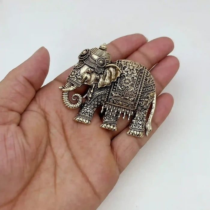 Embossed Royal Elephant Brooch