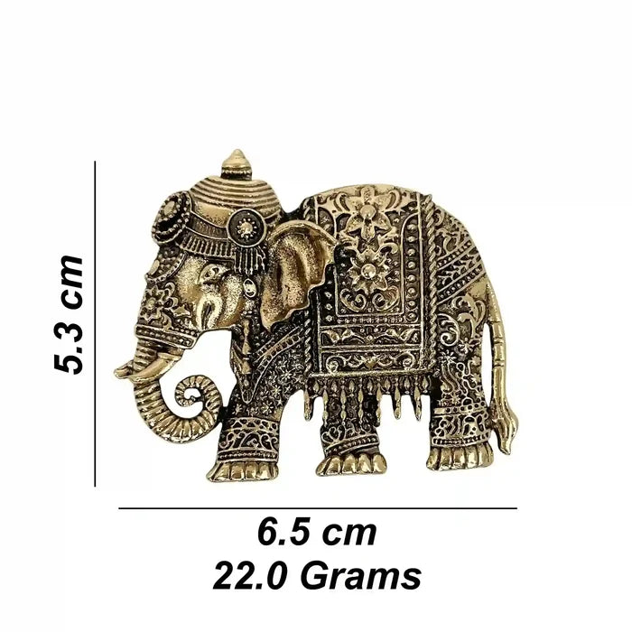Embossed Royal Elephant Brooch