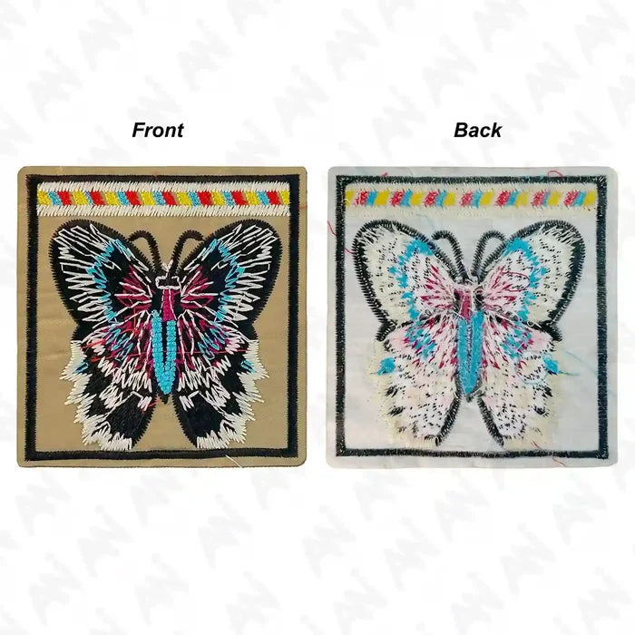Embroidered Butterfly Patch