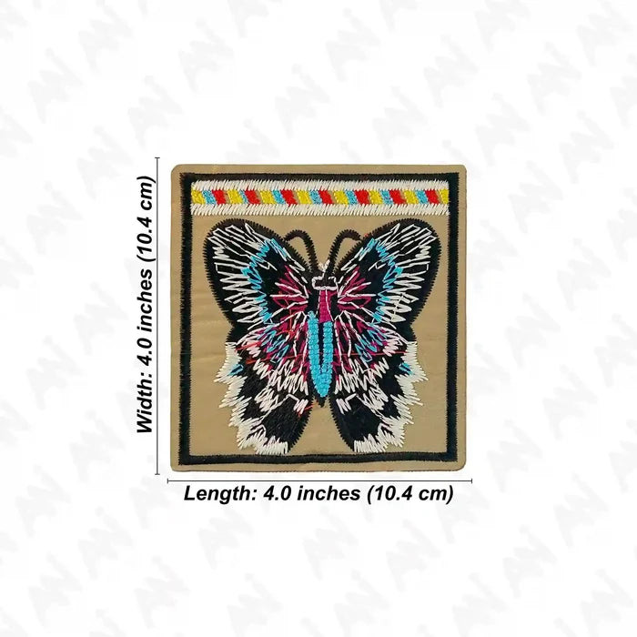 Embroidered Butterfly Patch