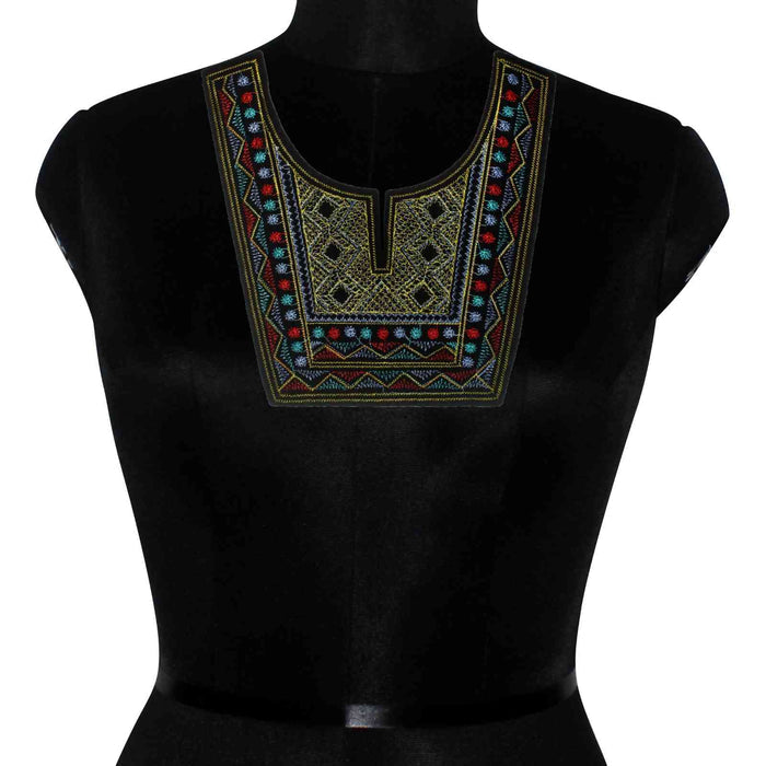 Premium Embroidered Elegance embroidered neckline by Ani Accessories with delicate patterns and luxurious handcrafted finish