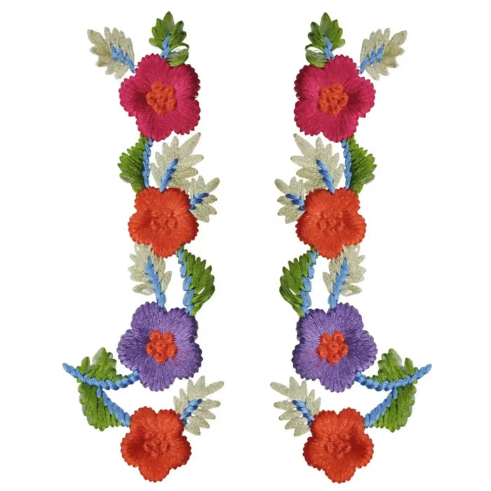 Embroidery Floral Sew Patch