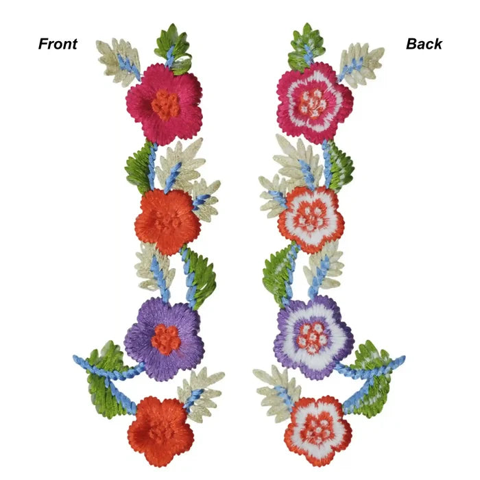 Embroidery Floral Sew Patch