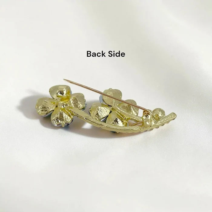 Emerald Girandole Brooch Pin