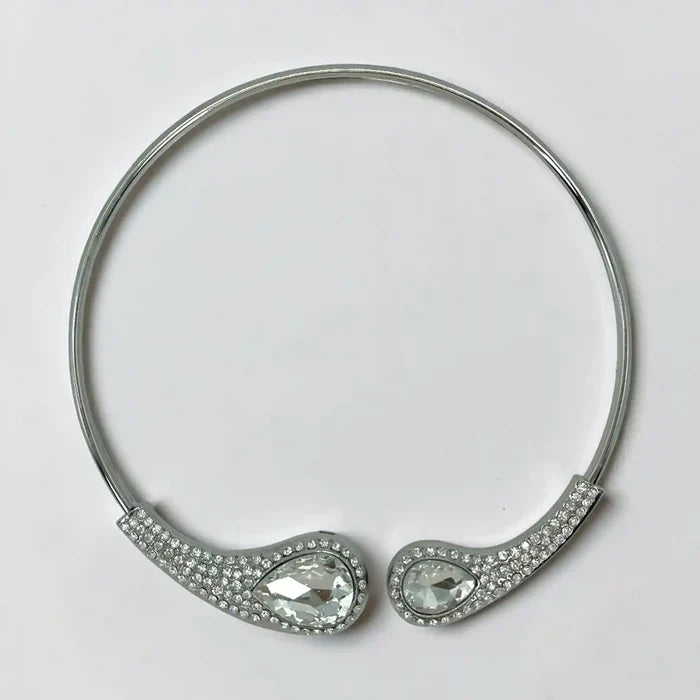 Emerald Teardrop Pavé Torque Choker