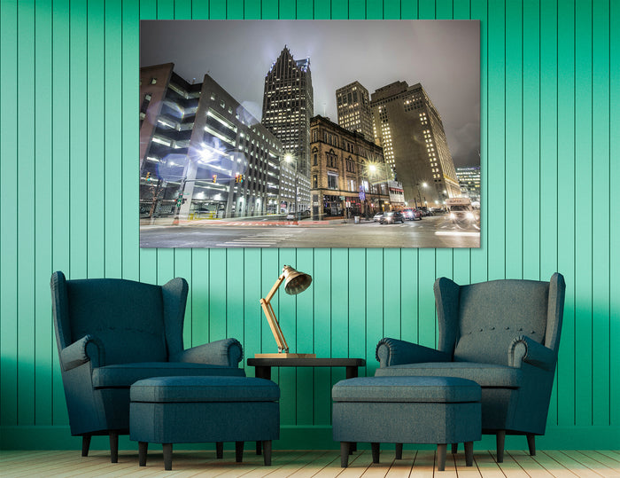 Evening Detroit Canvas Print #9075