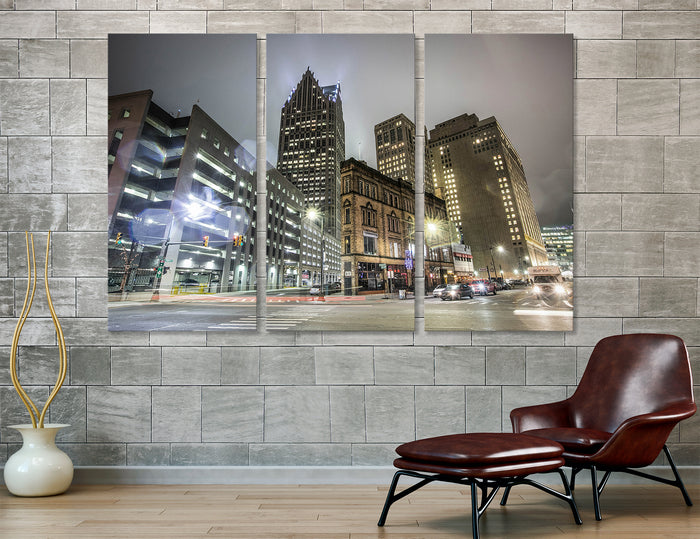 Evening Detroit Canvas Print #9075