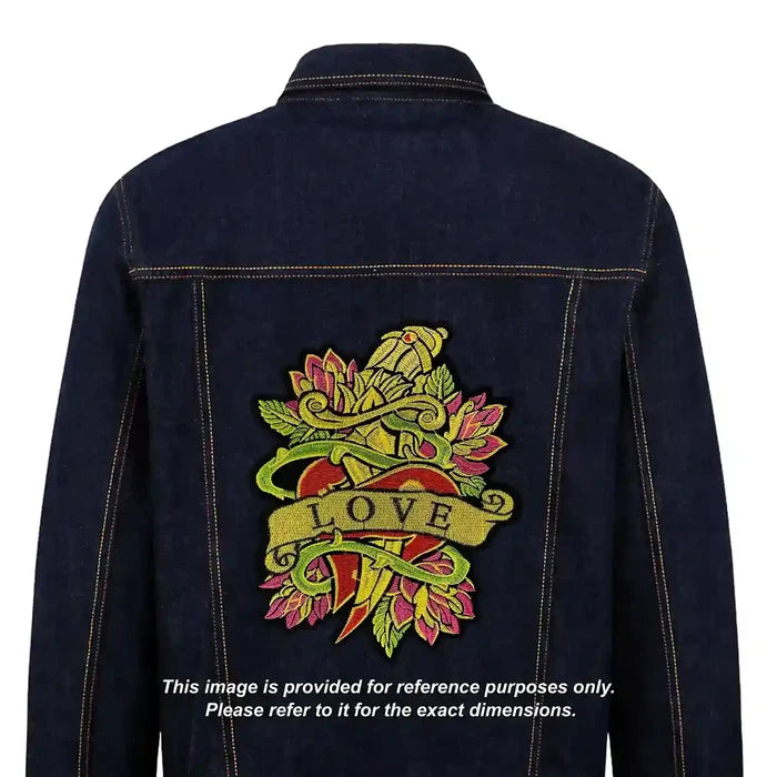 Everlasting Love Dagger Embroidered Sew Patch