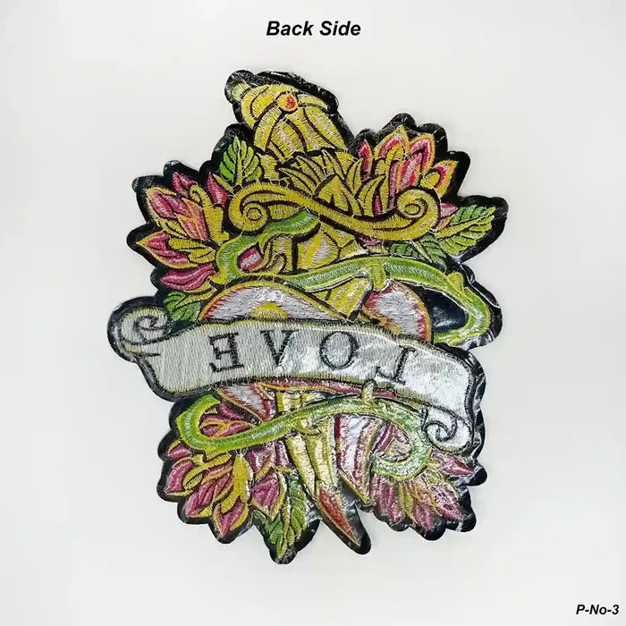 Everlasting Love Dagger Embroidered Sew Patch