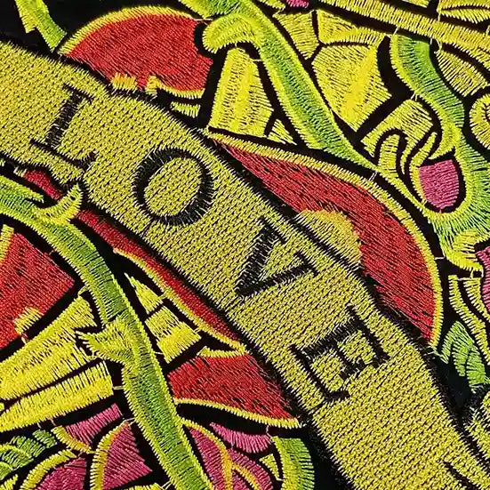Everlasting Love Dagger Embroidered Sew Patch