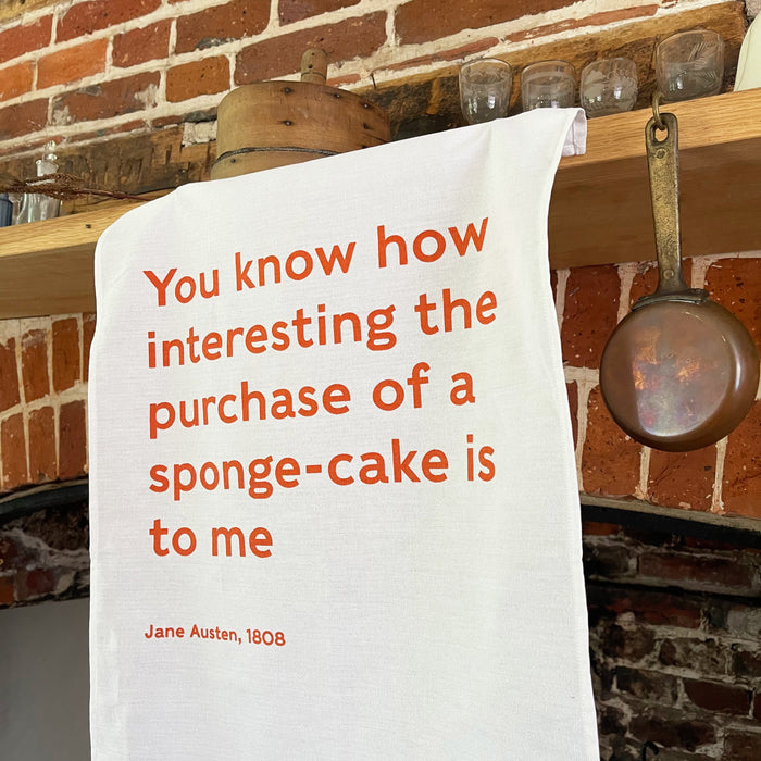 Exclusive Jane Austen's House Quote Tea-Towel