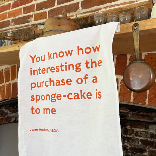 Exclusive Jane Austen's House Quote Tea-Towel
