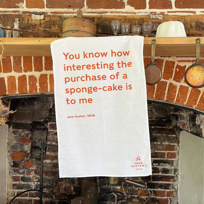 Exclusive Jane Austen's House Quote Tea-Towel