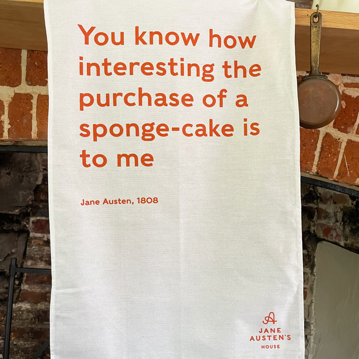 Exclusive Jane Austen's House Quote Tea-Towel
