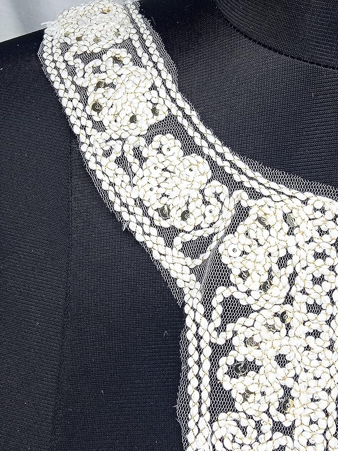 Ani Accessories decorative rope style round neckline ideal for sewing on designer dresses and ethnic wear