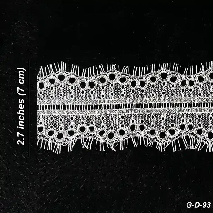 Eyelet Scallop Eyelash Lace Trim