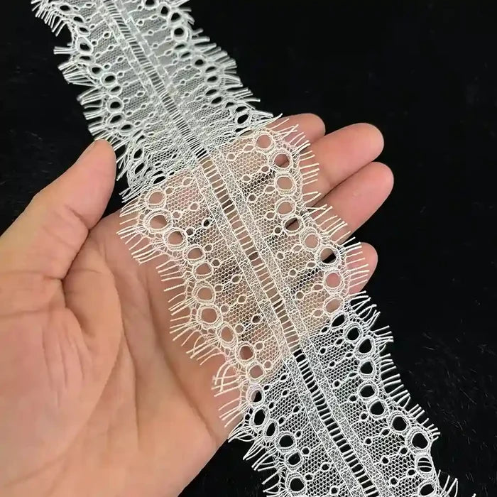 Eyelet Scallop Eyelash Lace Trim