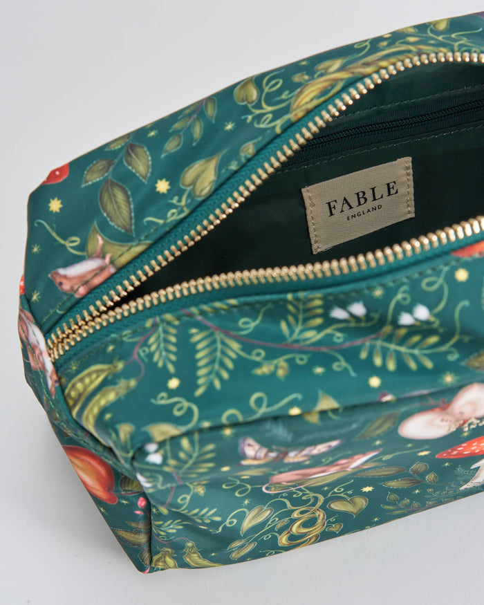 FABLE x Catherine Rowe Into the Woods Green Travel Pouch